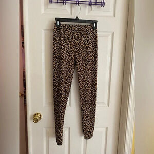 Forever 21 leopard print leggings, size small